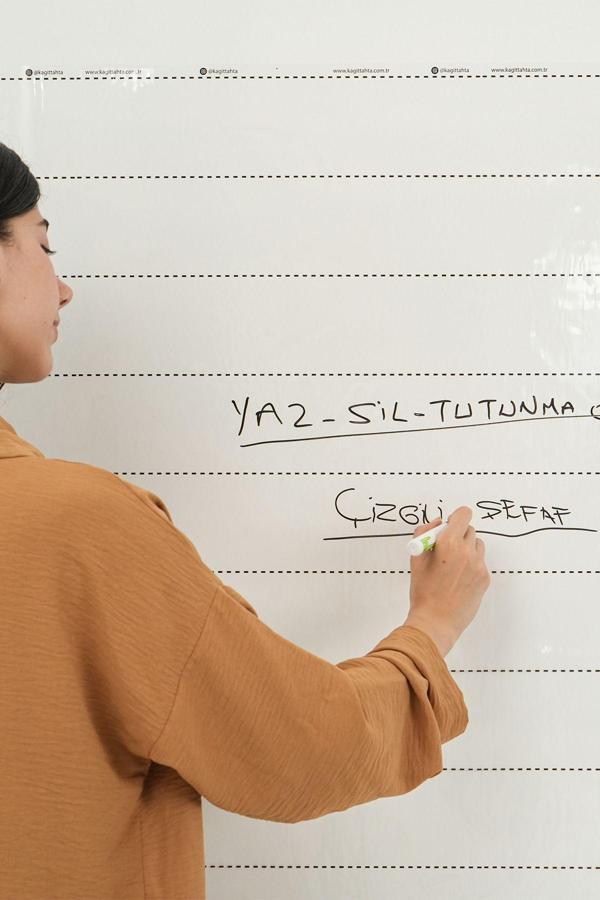 Tutturx Çizgili Şeffaf Yazı Tahtası 100X150 Cm - Image 1