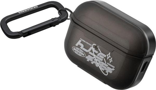 Skinarma Airpods Pro 2 Uyumlu Orjinal Lisanslı Kılıf Transparan Mat Tasarım Kinzoku Kılıf Siyah - Image 1