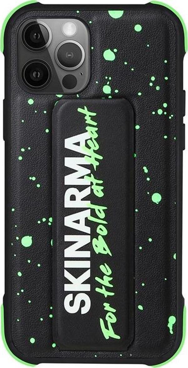 Skinarma iPhone 12 Pro Max Uyumlu Orjinal Lisanslı Kılıf Standlı Deri Görünümlü Funsha Kapak - Image 1