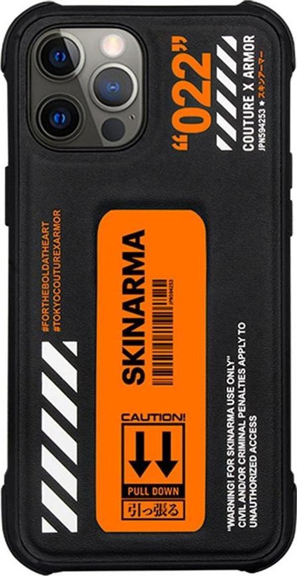 Skinarma iPhone 12 Pro Max Uyumlu Orjinal Lisanslı Kılıf Standlı Deri Görünümlü Shingoki Kapak - Image 1