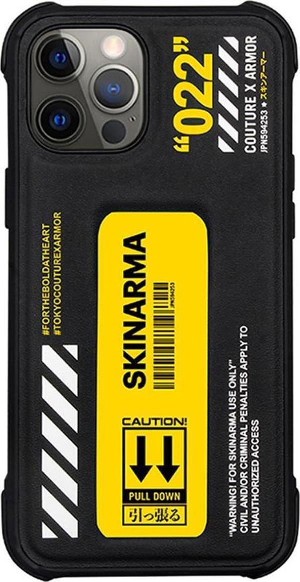 Skinarma iPhone 12 Pro Max Uyumlu Orjinal Lisanslı Kılıf Standlı Deri Görünümlü Shingoki Kapak - Image 1