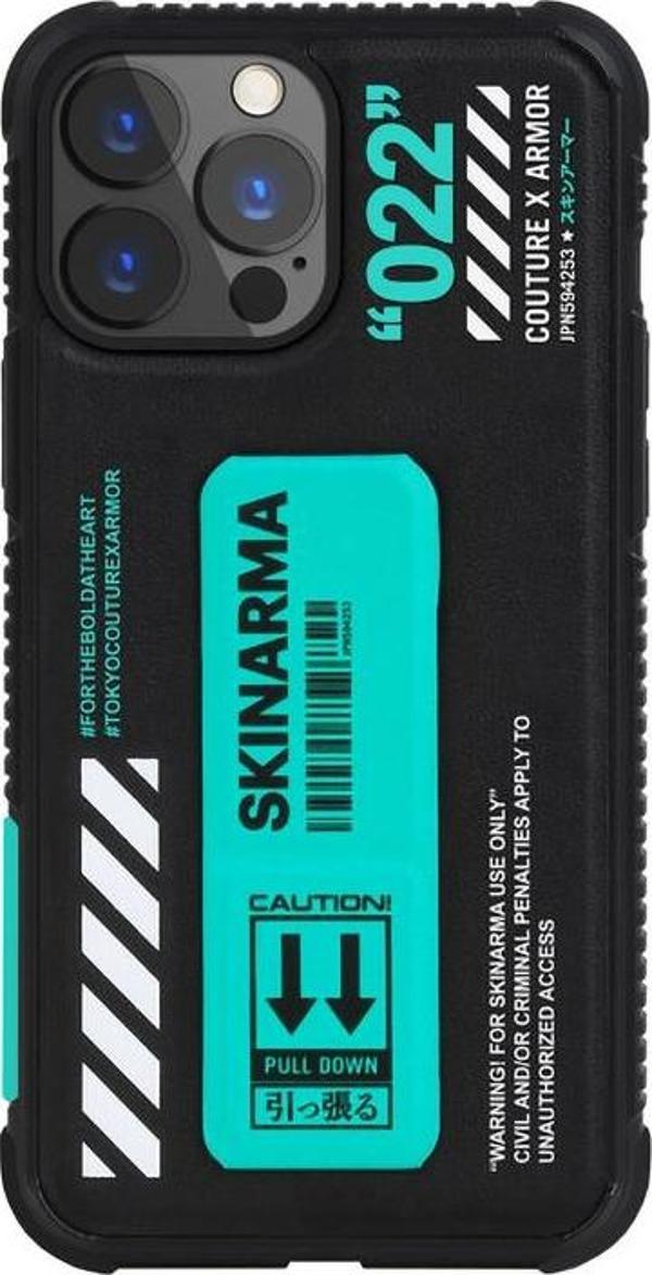 Skinarma iPhone 13 Pro Max Uyumlu Orjinal Lisanslı Kılıf Standlı Deri Görünümlü Shingoki Kapak - Image 1
