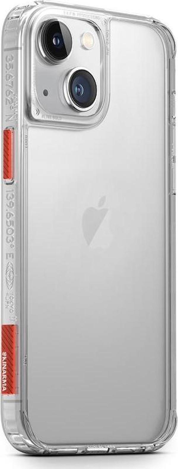 Skinarma iPhone 14 Plus Uyumlu Orjinal Lisanslı Kılıf Şeffaf Airbag Tasarımlı Saido Kapak - Image 1