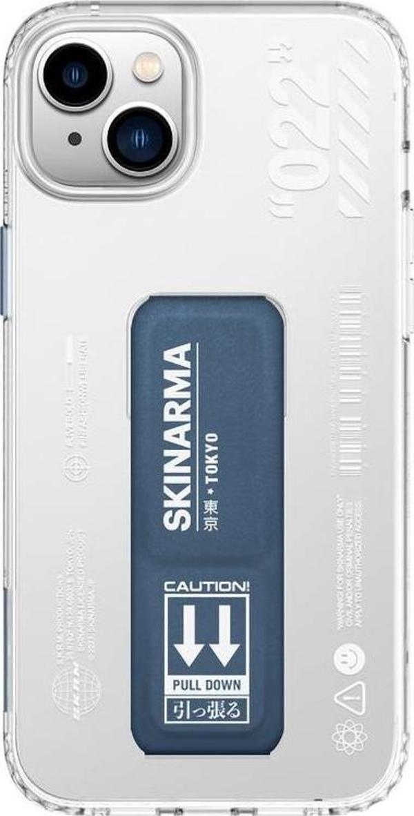 Skinarma iPhone 14 Plus Uyumlu Orjinal Lisanslı Kılıf Standlı Şeffaf Tasarımlı Taihi Sora Kapak - Image 1