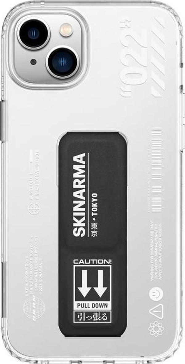 Skinarma iPhone 14 Plus Uyumlu Orjinal Lisanslı Kılıf Standlı Şeffaf Tasarımlı Taihi Sora Kapak - Image 1