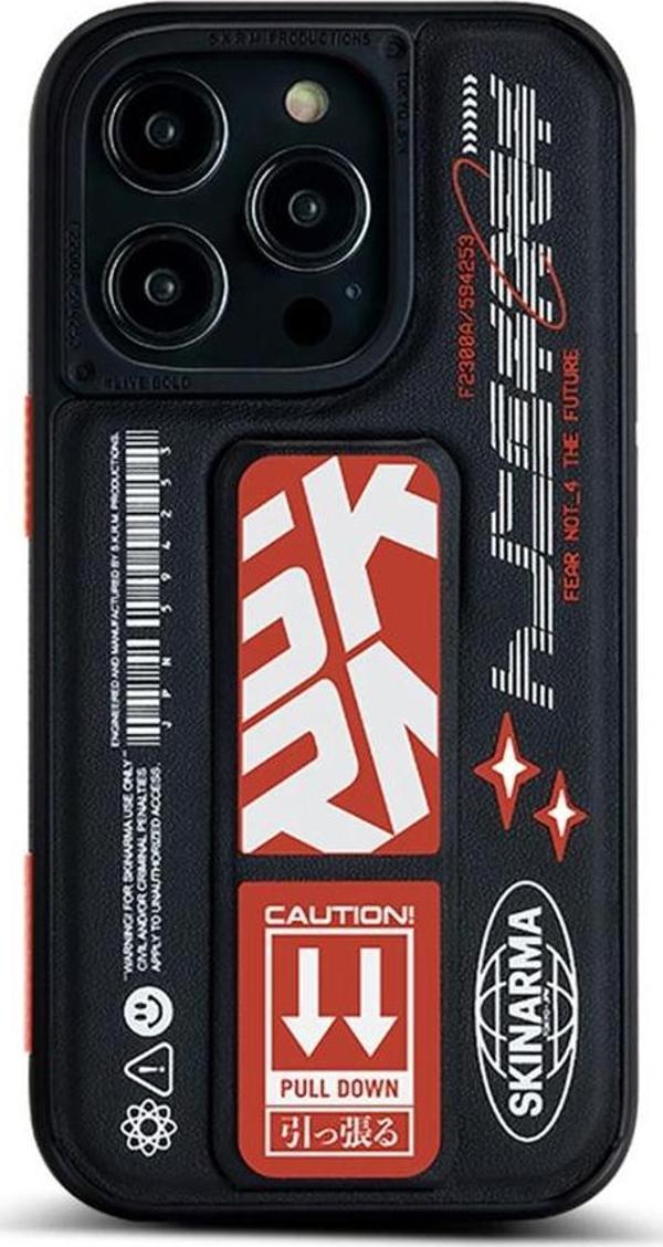 Skinarma iPhone 14 Pro Max Uyumlu Orjinal Lisanslı Kılıf Standlı Deri Görünümlü Akarui Kapak - Image 1