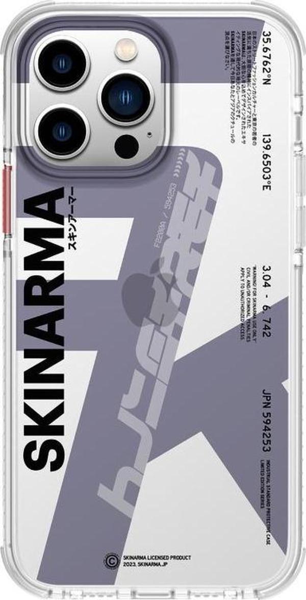 Skinarma iPhone 14 Pro Uyumlu Orjinal Lisanslı Kılıf Şeffaf Airbag Tasarımlı Raku Kapak - Image 1