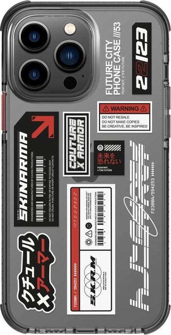 Skinarma iPhone 14 Pro Uyumlu Orjinal Lisanslı Kılıf Şeffaf Desenli Airbag Tasarımlı Taito Kapak - Image 1