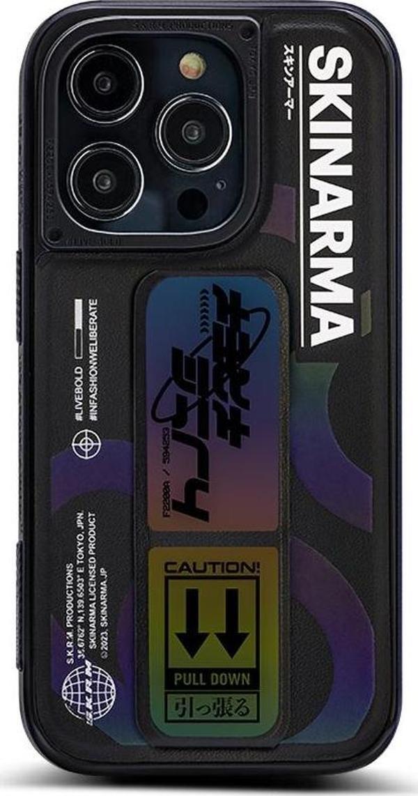 Skinarma iPhone 14 Pro Uyumlu Orjinal Lisanslı Kılıf Standlı Deri Görünümlü Bango Kapak - Image 1