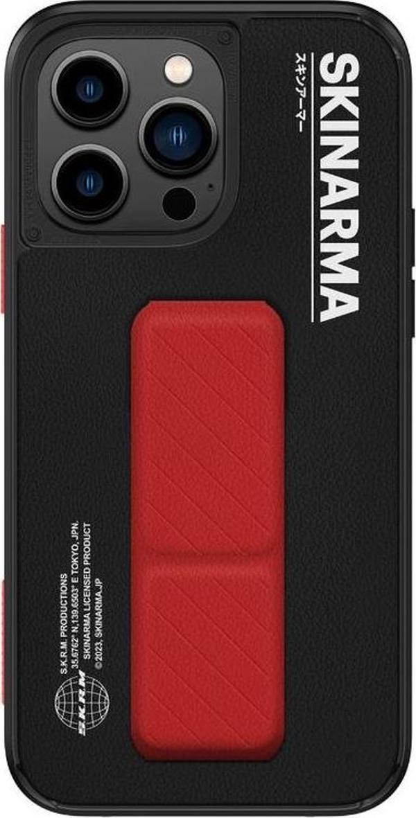 Skinarma iPhone 14 Pro Uyumlu Orjinal Lisanslı Kılıf Standlı Deri Görünümlü Gyo Kapak - Image 1