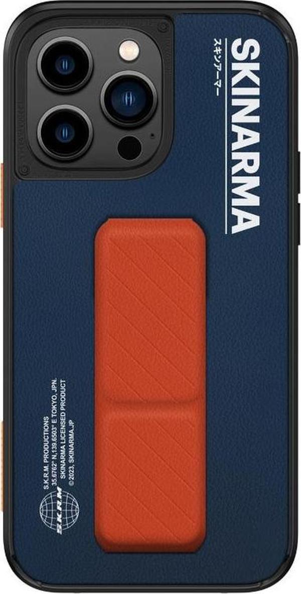 Skinarma iPhone 14 Pro Uyumlu Orjinal Lisanslı Kılıf Standlı Deri Görünümlü Gyo Kapak - Image 1