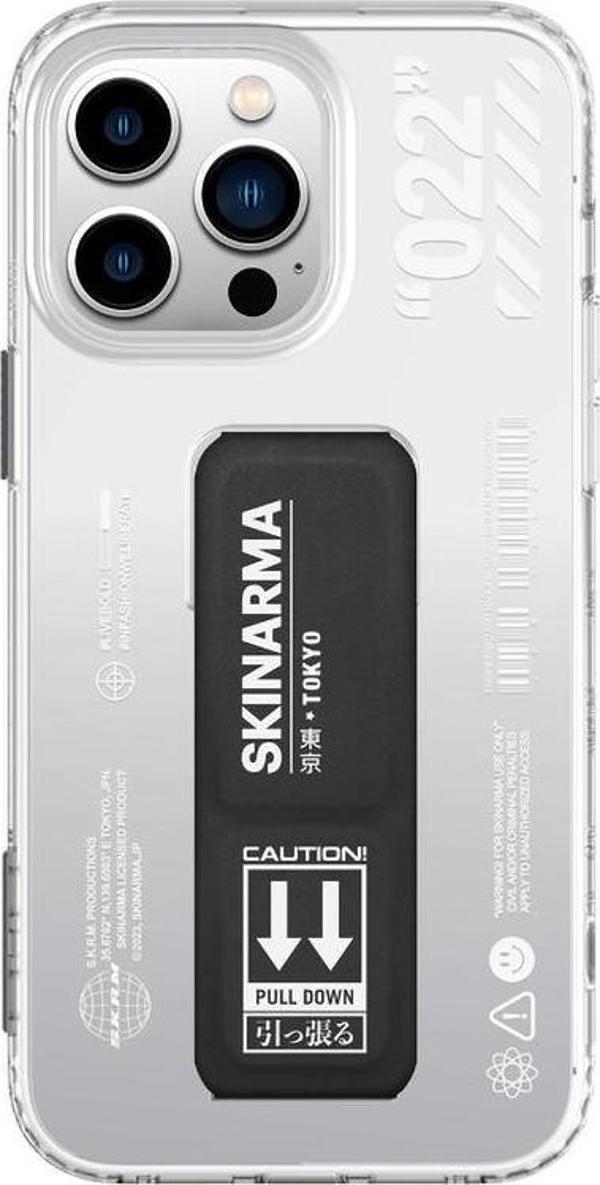Skinarma iPhone 14 Pro Uyumlu Orjinal Lisanslı Kılıf Standlı Şeffaf Tasarımlı Taihi Sora Kapak - Image 1