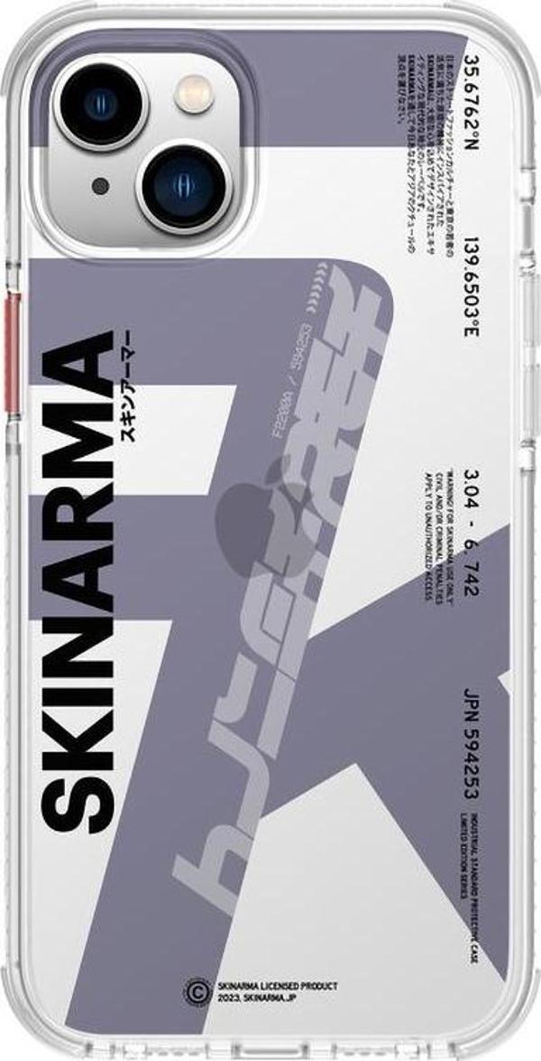 Skinarma iPhone 14 Uyumlu Orjinal Lisanslı Kılıf Şeffaf Airbag Tasarımlı Raku Kapak - Image 1