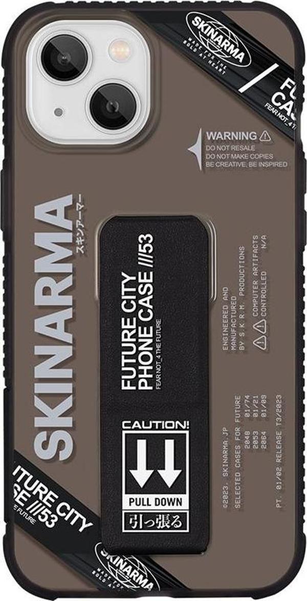 Skinarma iPhone 14 Uyumlu Orjinal Lisanslı Kılıf Şeffaf Desenli Airbag Tasarımlı Standlı Shimma Kapak - Image 1