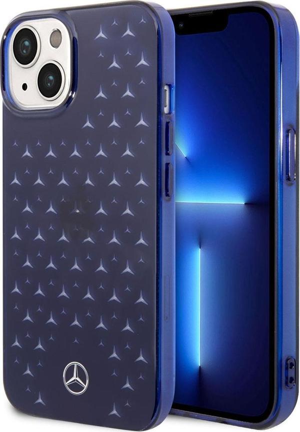 Mercedes Benz iPhone 14 Plus Uyumlu Orjinal Lisanslı Kılıf Benz Transparan Yıldızlı Dizayn Kapak - Image 1