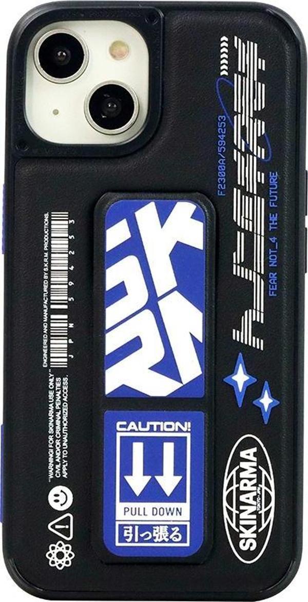 Skinarma iPhone 14 Uyumlu Orjinal Lisanslı Kılıf Standlı Deri Görünümlü Akarui Kapak - Image 1