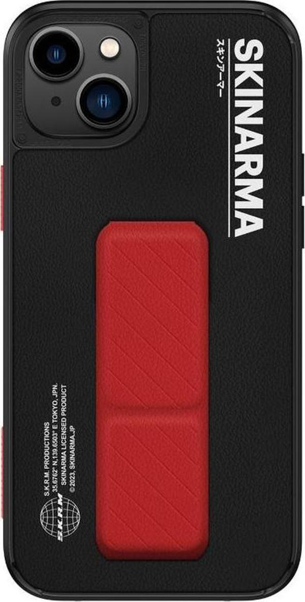 Skinarma iPhone 14 Uyumlu Orjinal Lisanslı Kılıf Standlı Deri Görünümlü Gyo Kapak - Image 1