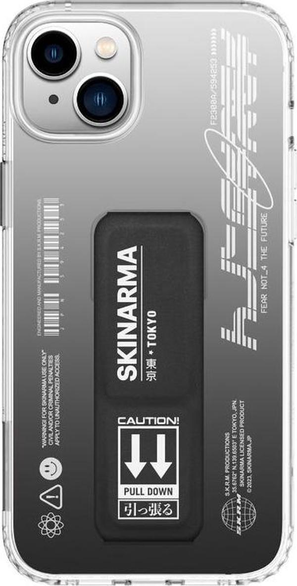 Skinarma iPhone 14 Uyumlu Orjinal Lisanslı Kılıf Standlı Şeffaf Tasarımlı Taihi Kobai Kapak - Image 1