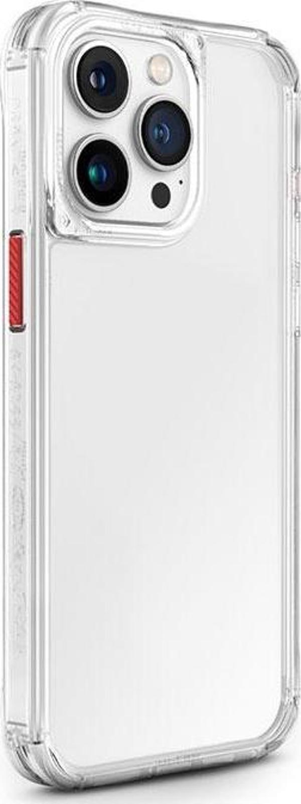 Skinarma iPhone 15 Pro Max Uyumlu Kılıf Airbagli Şeffaf Crystal Saido Kapak - Image 1