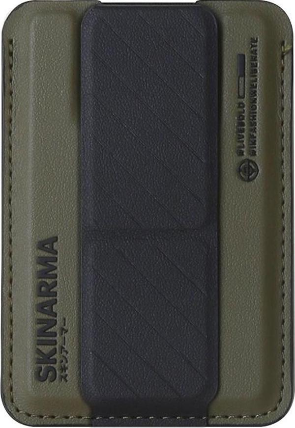 Skinarma Magsafe Şarj Kavrama Standlı Kartlık Kado Haki Yeşil - Image 1