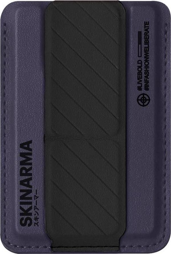 Skinarma Magsafe Şarj Kavrama Standlı Kartlık Kado Mor - Image 1
