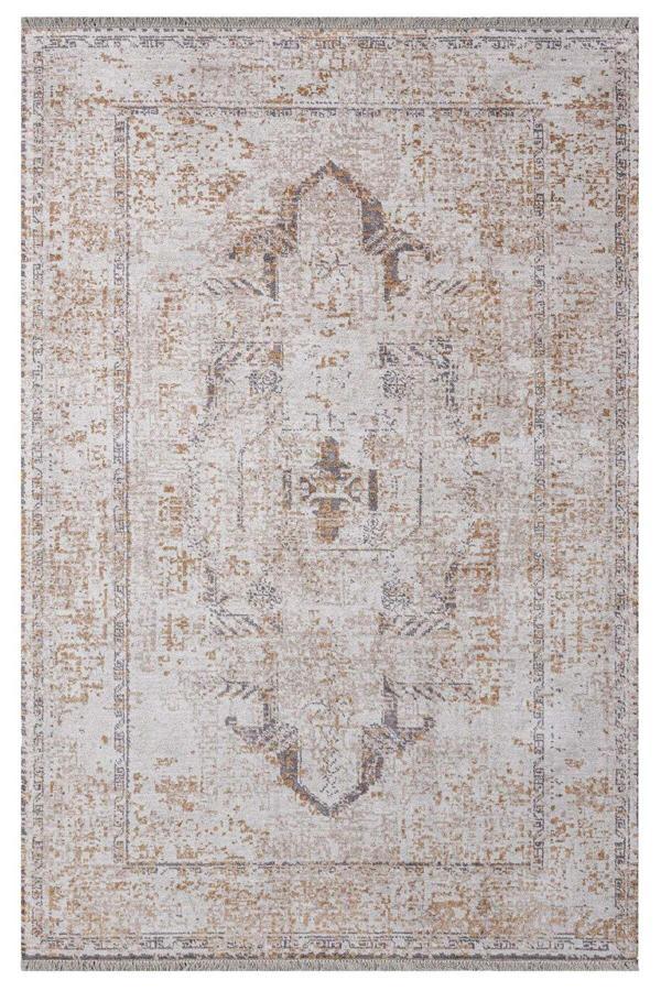 Bespoky 3S Krem Klasik %100 Natural And Viskon Makine Halısı - Image 1