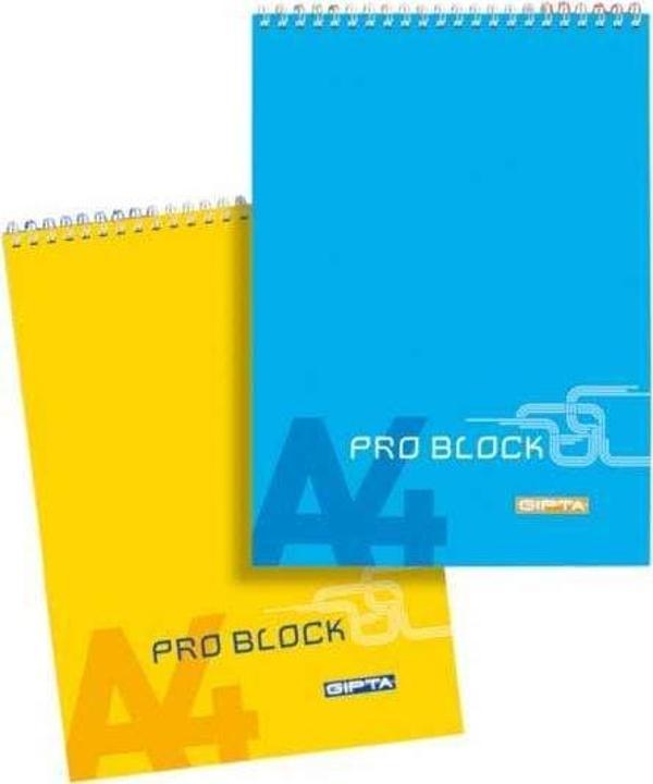 Gıpta A4 Bloknot Pro-Block Spiralli Karton Kapak Çizgili 40 Yaprak 3-1397000-2181 (12 Li Paket) - Image 1