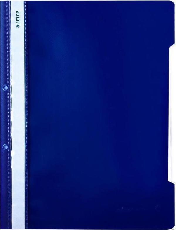 Leitz 4189 Telli Dosya A-4 Plastik Lacivert 50 Li (1 Paket 50 Adet) - Image 1