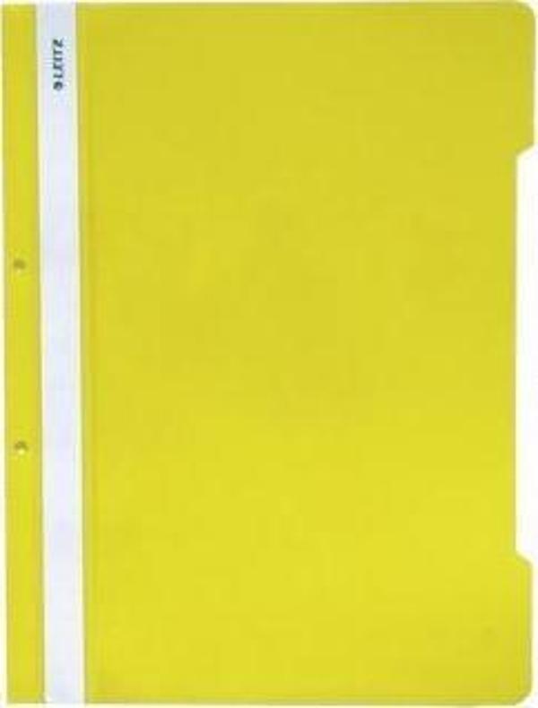 Leitz 4189 Telli Dosya A-4 Plastik Sarı 50 Li (1 Paket 50 Adet) - Image 1