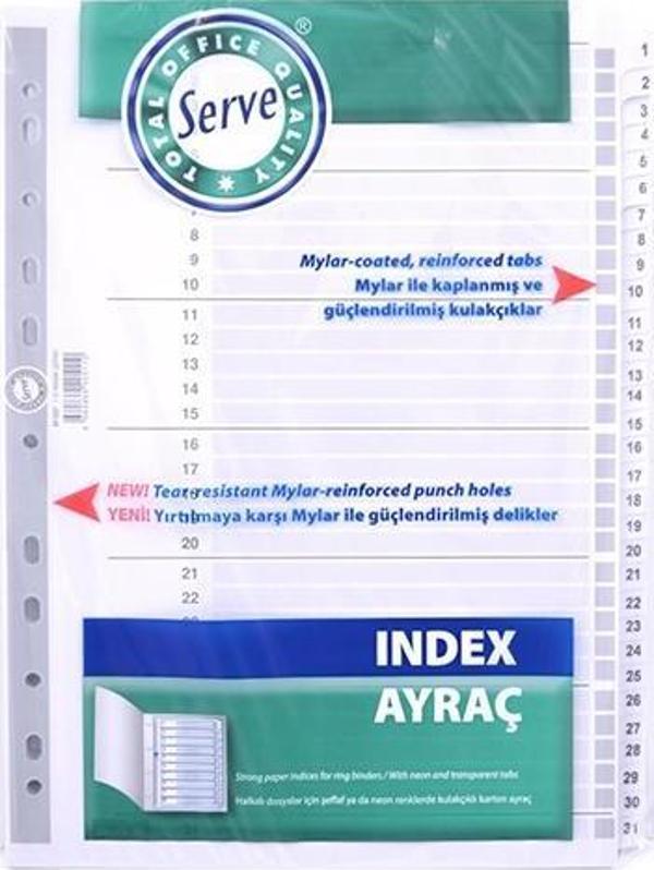 Serve Sv-5327 Karton Seperatör 1-31 Rakamlı - Image 1