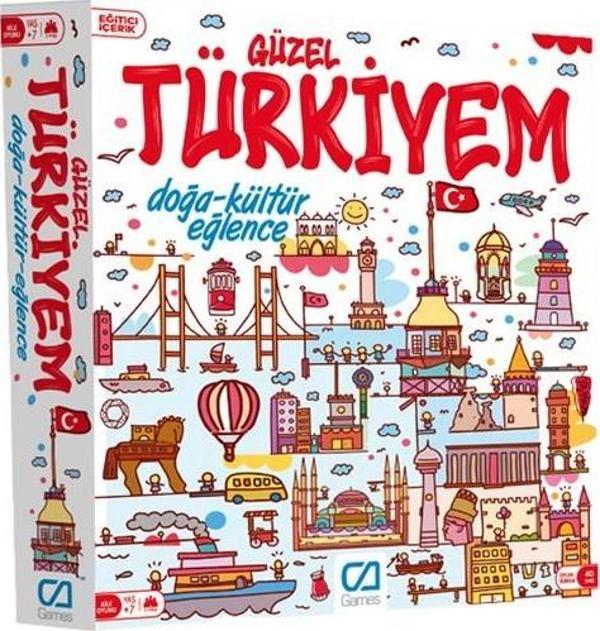 Ca Games Güzel Türkiyem Doğa Kültür Eğlence Kutu Oyunu 5160 - Image 1