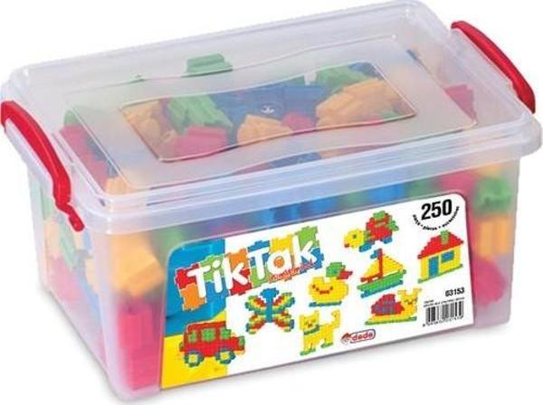 Dede Oyuncak TikTak Lego Puzzle Küçük Boy Box 250 Parça 03153 - Image 1