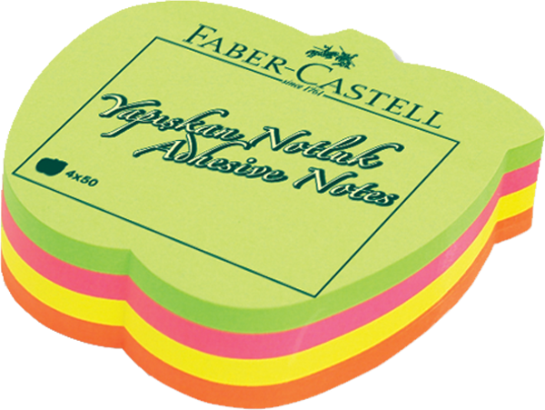 Faber-Castell Yapışkanlı Not Kağıdı Şekilli 70X70 Mm Elma 5089583039000 - Image 1