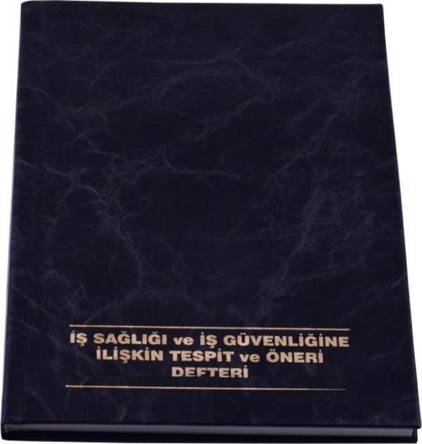 Gülpaş 232 İşçi Sağlığı Ve İş Güvenliğine İlişkin Tespit Ve Öneri Defteri Deri Kapak - Image 1