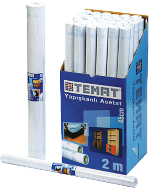 Temat Yapışkan Folyo 45CmX2M Şeffaf 10350 - Image 1
