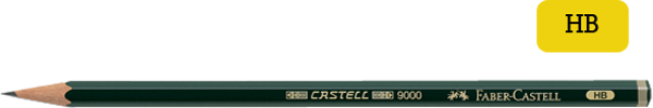 Faber-Castell 9000 HB Dereceli Kurşun Kalem 12 Li 5160119000000 (1 Paket 12 Adet) - Image 1
