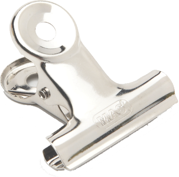 Mas 940 Metal Yaylı Kıskaç 30 Mm Beyaz 24 Lü (1 Paket 24 Adet) - Image 1