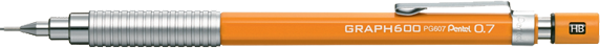 Pentel Pg-607-F Versatil Kalem 0,7 Mm Çizim Turuncu - Image 1