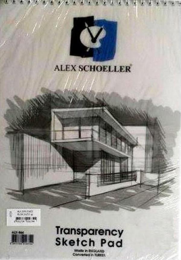 Alex Schoeller 820 A-4 Dikey Spiralli Eskiz Çizim Blok 90 Gr 60 Yaprak A.Esk.Blk.090.04 - Image 1