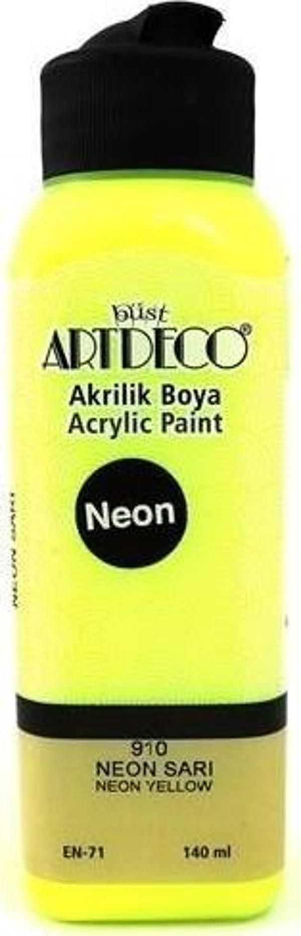 Artdeco Akrilik Boya 140 Ml Neon Sarı Y-070R-910 - Image 1