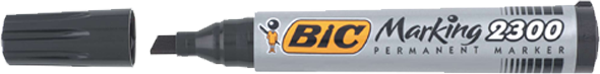 Bic Markör Kesik Uç Kalem Siyah 2300 8209263 (1 Paket 12 Adet) - Image 1