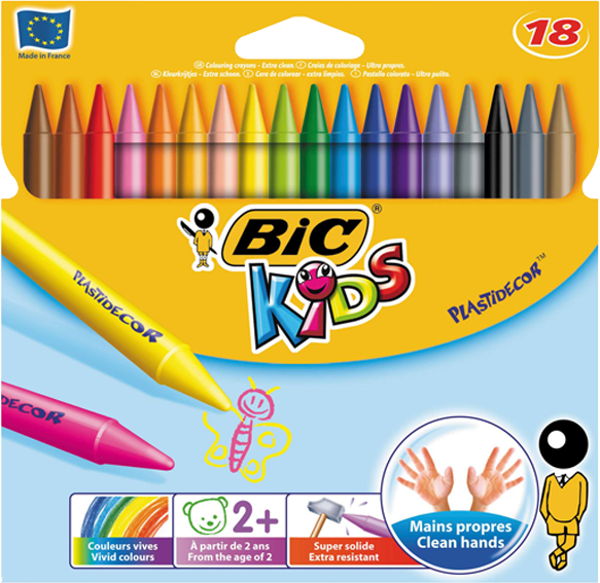 Bic Silinebilir Mum Boya 18 Renk 829771 - Image 1