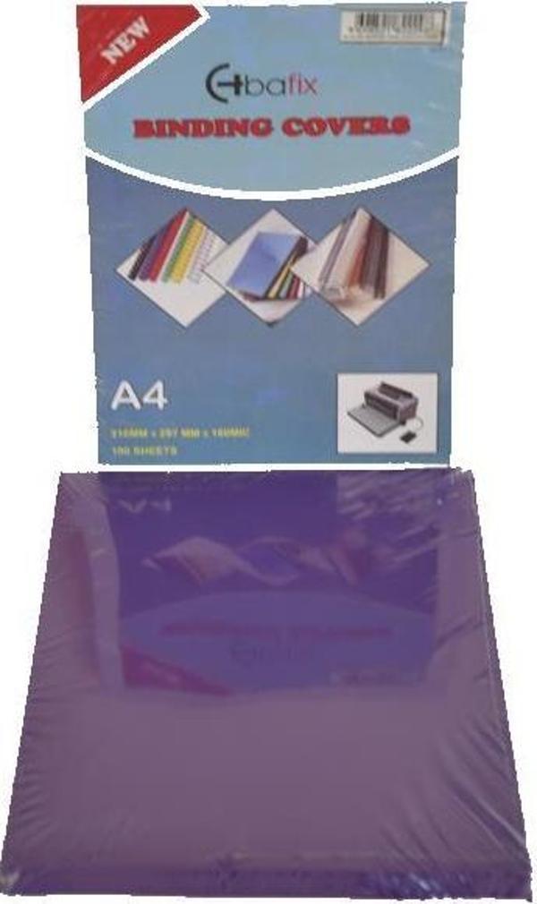 Bafix A-4 Pvc Cilt Kapağı 160 Micron Mat Mor 100 Lü (1 Paket 100 Adet) - Image 1