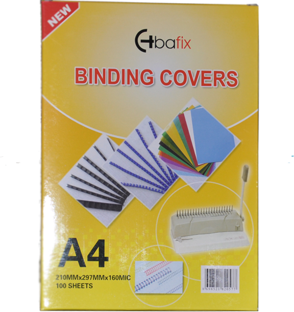 Bafix A-4 Pvc Cilt Kapağı 160 Micron Şeffaf 66572 (1 Paket 100 Adet) - Image 1