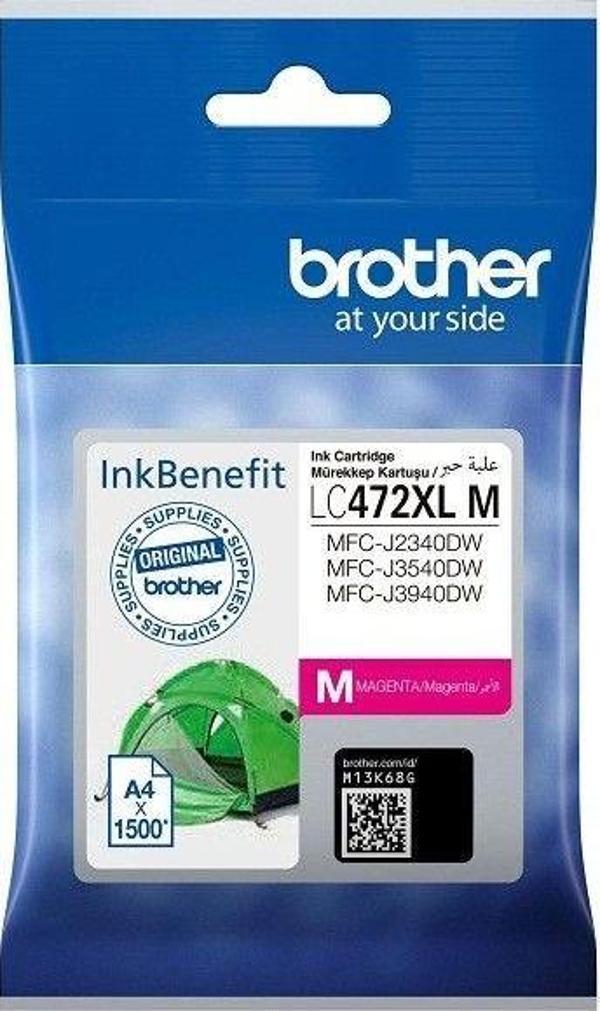 Brother Lc472Xlm Magenta Kırmızı 1.500 Sayfa Kapasiteli Kartuş Mfc-J2340-J3540-J3940 - Image 1