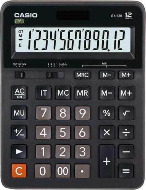 Casio 12 Hane Masa Üstü Hesap Makinesi GX-12B - Image 1