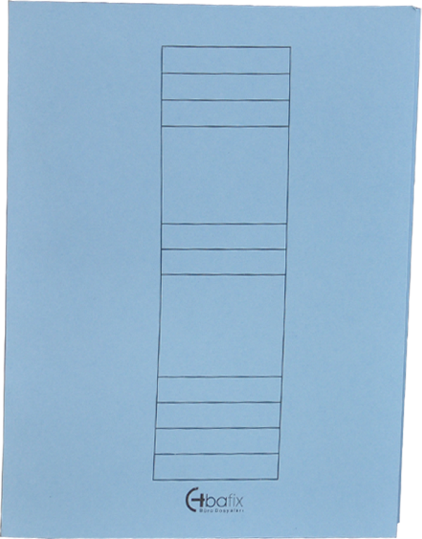 Bafix Karton Dosya Tam Kapak Mavi 66716 50 Li (1 Paket 50 Adet) - Image 1