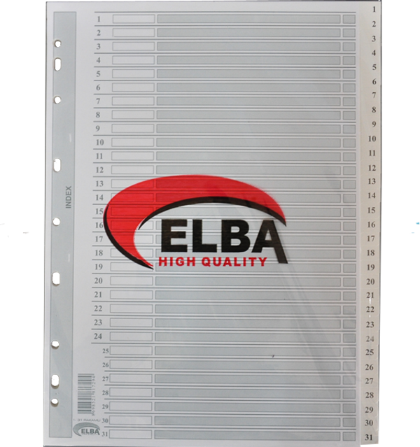 Bafix Karton Seperatör 1-31 Rakamlı 66871 - Image 1