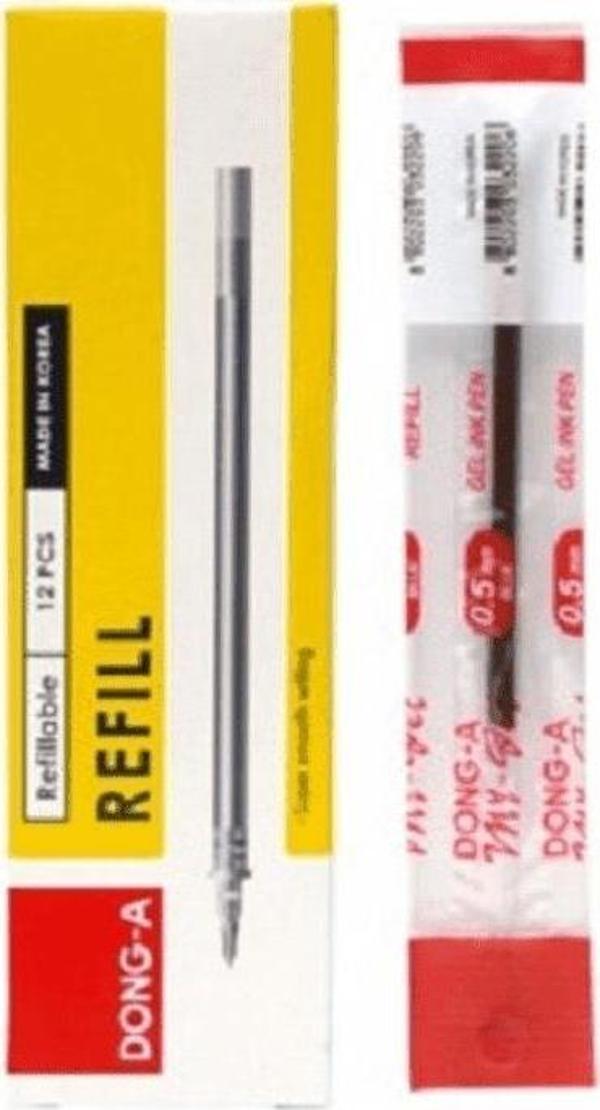 Donga 211130 Tükenmez Kalem Yedeği My Jel Kırmızı 12 Li 211130 (1 Paket 12 Adet) - Image 1