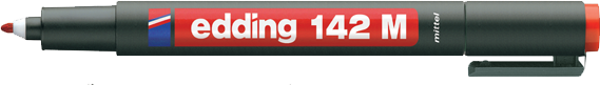 Edding E-142 M Asetat Kalemi Kırmızı 10 Lu Ed14202 (1 Paket 10 Adet) - Image 1